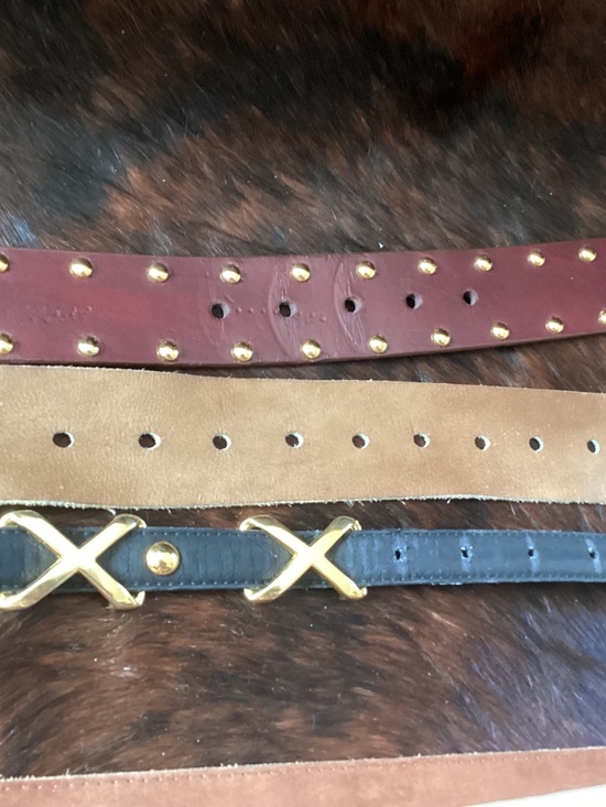 Lot of 6 Leather & Manmade Material Fashion Belts? main image 4